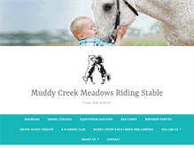 Tablet Screenshot of muddycreekmeadows.com